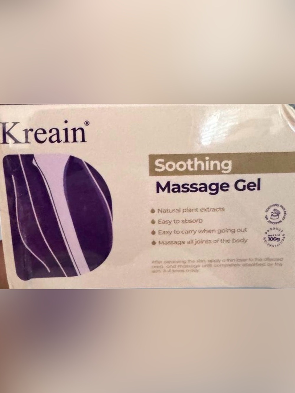 Soothing Purple Massage Gel - Hydrating Body & Massage Gel